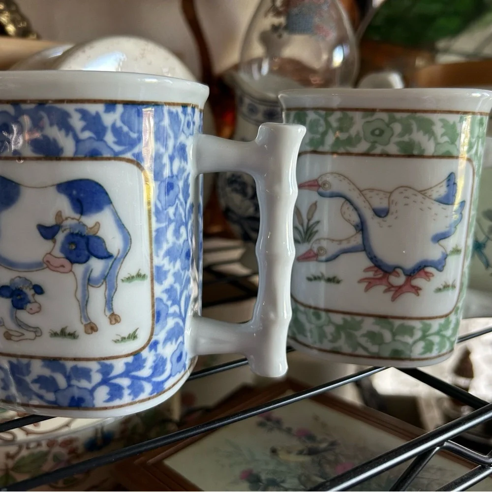 Vintage Hand painted Mugs - Picture 2 of 7